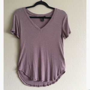 Forever 21 Striped Basic Tee